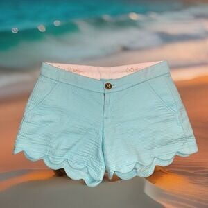 Lilly Pulitzer Shorts Women 00 Buttercup Stretch Blue